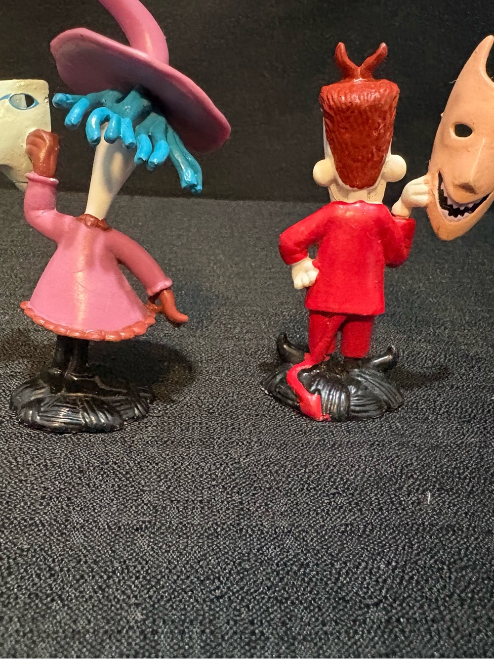 VTG 93 Halloween shock & Lock devil W/ Masks Nightmare Before Christmas Figure - Picture 5 of 6